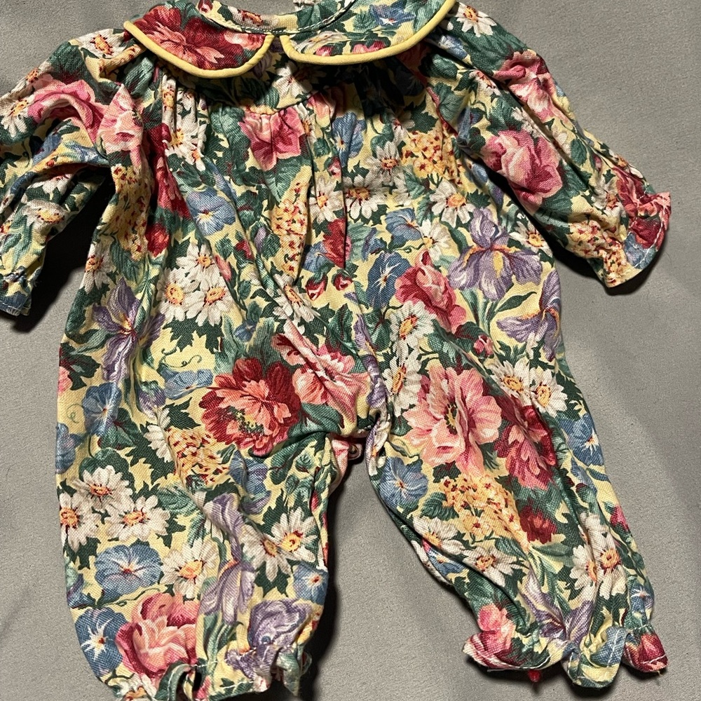 Floral Kids Dress - Pink and Green
